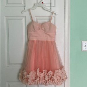 Pink tulle homecoming dress